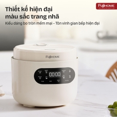 Nồi cơm điện 1.2L tách đường Fujihome RC12LS lòng nồi Inox 304, cảm ứng Led 8 chế độ nấu an toàn