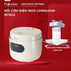 Nồi cơm điện 1.2L tách đường Fujihome RC12LS lòng nồi Inox 304, cảm ứng Led 8 chế độ nấu an toàn