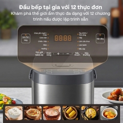 Nồi cơm điện tử 1.8 Lít FUJIHOME RC18G 12 chế độ lòng nồi 5 lớp, nồi cơm nhập khẩu đa năng