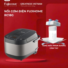 Nồi cơm điện tử 1.8 Lít FUJIHOME RC18G 12 chế độ lòng nồi 5 lớp, nồi cơm nhập khẩu đa năng