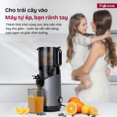 Máy ép chậm FUJIHOME SJ16 nhập khẩu, máy ép nguyên quả công suất 250W động cơ DC