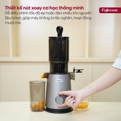 Máy ép chậm trái cây nguyên quả mạnh mẽ FUJIHOME SJ50C, máy ép chậm giữ dưỡng chất dễ vệ sinh