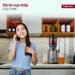 Máy ép chậm trái cây nguyên quả mạnh mẽ FUJIHOME SJ50C, máy ép chậm giữ dưỡng chất dễ vệ sinh