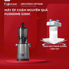 Máy ép chậm trái cây nguyên quả mạnh mẽ FUJIHOME SJ50C, máy ép chậm giữ dưỡng chất dễ vệ sinh