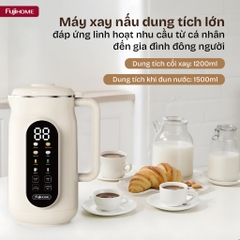 Máy làm sữa hạt Fujihome SM836 – Xay 800W, nấu 150W, cảm ứng 3D