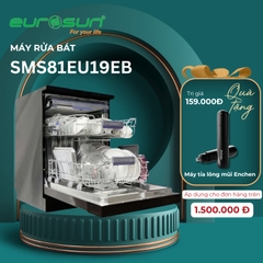 Máy rửa bát Eurosun SMS81EU19EB - Hàng chính hãng - Bảo hành 3 năm