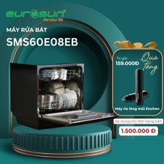 Máy rửa chén Eurosun SMS60E08EB - Hàng chính hãng - Bảo hành 3 năm