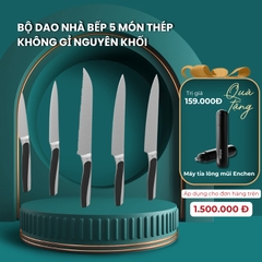 Bộ dao nhà bếp 5 món thép nguyên khối không gỉ