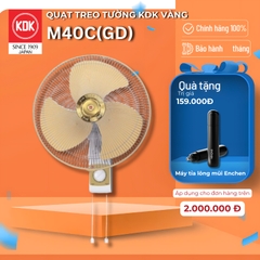 Quạt treo tường KDK màu Vàng M40C(GD) - Bảo hành chính hãng KDK