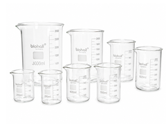 Cốc thủy tinh thấp thành BIOHALL/ 50mL 100mL 150mL 250mL 500mL 1000mL 2000mL