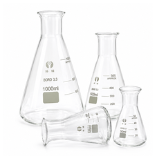 Bình tam giác thủy tinh/ 50mL 100mL 150mL 250mL 500mL 1000mL