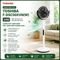 Quạt đối lưu Toshiba F-DSC50XVN(W) - 24W