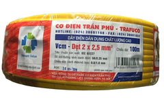Trần Phú 2x2.5 - Dây điện đôi dẹt TP trafuco
