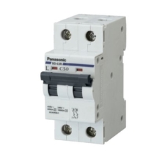 Panasonic 50A 2P -  Át tép cài 2 cực, Aptomat 50A 2P/2M C50 - 2502