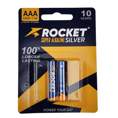 Rocket Silver Alkaline LR03/2B - Vỉ 2 viên pin AAA