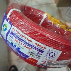 Trần Phú 1x1.5 đỏ - Dây điện đơn mềm ( trafuco )