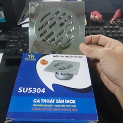 MH Vina - Thoát sàn ngăn mùi 75 - 90 inox ( vuông 12x12 )