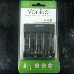 Voniko C9009 - Bộ sạc pin usb ( 1 - 4 ) AA / AAA