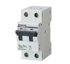 Panasonic 32A 2P - Át tép cài 2 cực,Aptomat 32A 2P/2M C32 - 2322