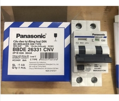 Panasonic Chống Giật 63A-26331 - Át cài ,Aptomat Chống Giật 63A-26331 ( 2P) RCBO