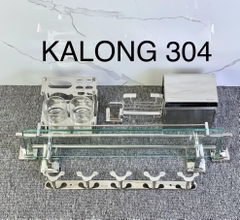 KALONG 304 - Bộ phụ kiện phòng tắm 6 món inox