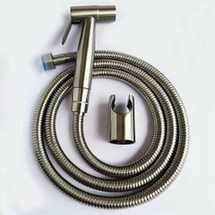 KAWAT/ FAUCET - Bộ vòi xịt bồn cầu inox ( dây + xịt + cài )