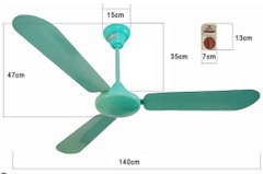 Điện cơ 91 bqp 1400N - Quạt Trần 3 cánh nhôm