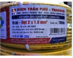 Trần Phú 2x1.0 - Dây điện đôi dẹt ( trafuco )