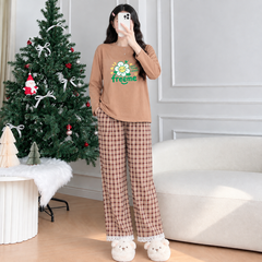 Bộ thả rông dài tay - Chính hãng FreeMe - có sẵn đệm ngực - không cần mặc áo lót - cotton co giãn 4 chiều.