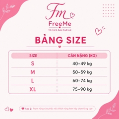 FreeMe - Bộ thả rông chính hãng - có sẵn đệm ngực - không cần mặc áo lót - cotton co giãn 4 chiều
