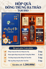 HỘP QUÀ ĐÔNG TRÙNG HẠ THẢO TAM ĐẢO – BỘ 5 SẢN PHẨM