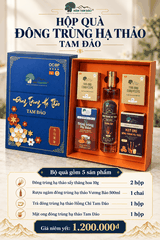 HỘP QUÀ ĐÔNG TRÙNG HẠ THẢO TAM ĐẢO – BỘ 5 SẢN PHẨM