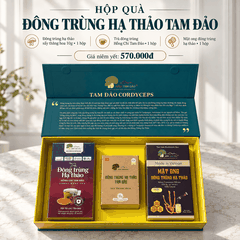 HỘP QUÀ ĐÔNG TRÙNG HẠ THẢO TAM ĐẢO – BỘ 3 SẢN PHẨM