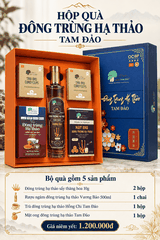 HỘP QUÀ ĐÔNG TRÙNG HẠ THẢO TAM ĐẢO – BỘ 5 SẢN PHẨM