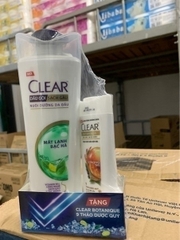 DẦU GỘI CLEAR MÁT LẠNH BẠC HÀ 340G