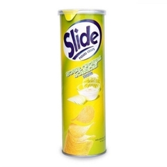 @KHOAI TÂY LÁT SLIDE SLIDE VỊ POTATO SOUR CREAM & ONION 100G