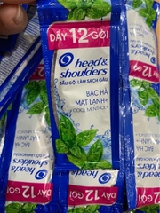 DÂY PG DẦU GỘI SẠCH GÀU HEAD & SHOULDERS BẠC HÀ MÁT LẠNH 5.7ML DÂY 12+1B13.5