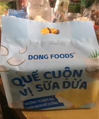 Bánh quế cuộn vị sữa dừa