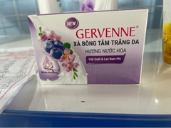 Xà Bông Thơm Gervenne Hương Việt Quất Trắng Da 90g