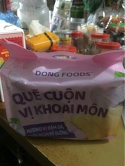 Bánh quế cuộn vị khoai môn