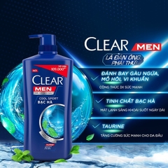 Dầu Gội Clear Men Cool Sport Bạc Hà Sạch Gàu 630g