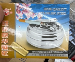 GẠT TÀN THUỐC BẤM INOX