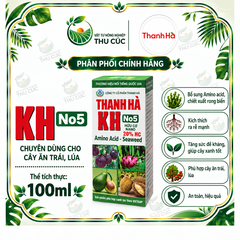 THANH HÀ KH No5 20% HC – HỮU CƠ NANO AMINO ACID  SEAWEED CHO CÂY ĂN TRÁI, LÚA