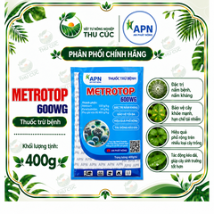 METROTOP 600WG – METIRAM + PYRACLOSTROBIN, QUẢN LÝ MỐC SƯƠNG TRÊN CÀ CHUA