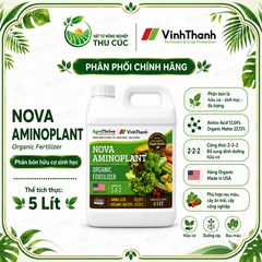 NOVA AMINOPLANT VĨNH THẠNH 5L – AMINO HỮU CƠ, PHỤC HỒI CÂY – TĂNG HẤP THU DINH DƯỠNG