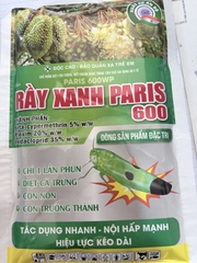 RẦY XANH PARIS 600 – PARIS 600WP 100G – CHẾ PHẨM KIỂM SOÁT CÔN TRÙNG CHÍCH HÚT, MIỆNG NHAI