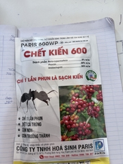 CHẾT KIẾN 600 – PARIS 600WP 100G – CHẾ PHẨM KIỂM SOÁT KIẾN, CÔN TRÙNG GIA DỤNG