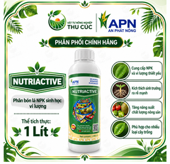 NUTRIACTIVE 1 LÍT – NPK, VI LƯỢNG &amp; AMINO ACID HỖ TRỢ CÂY PHỤC HỒI, SINH TRƯỞNG KHỎE
