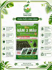 Bio Nấm 3 Màu 1kg – Nấm Xanh, Nấm Tím, Bacillus Hỗ Trợ Tuyến Trùng, Rệp Sáp Gốc, Sâu Rầy