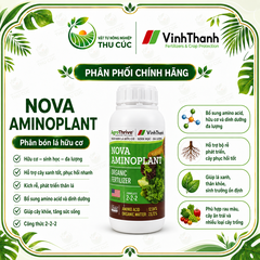 Nova Aminoplant Vĩnh Thạnh – Amino Acid 12,04% + Hữu Cơ 23,72% Phục Hồi Cây, Tăng Hấp Thu Dinh Dưỡng